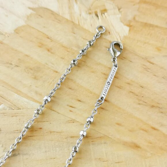 NEW Kendra Scott Rue Long Strand Necklace Silver - Picture 3 of 3